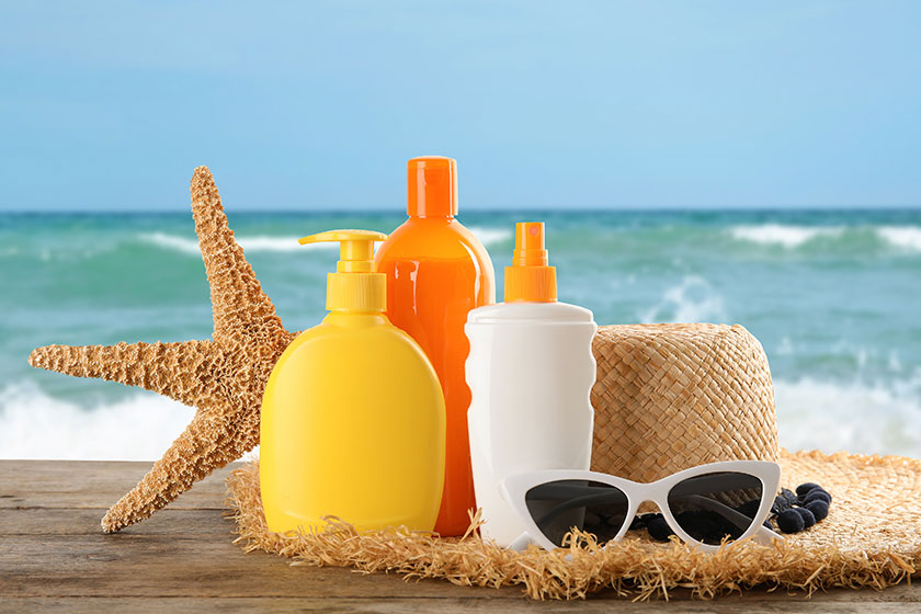 Beautiful view of sandy beach on sunny summer day Beautiful view of sandy beach on sunny summer day