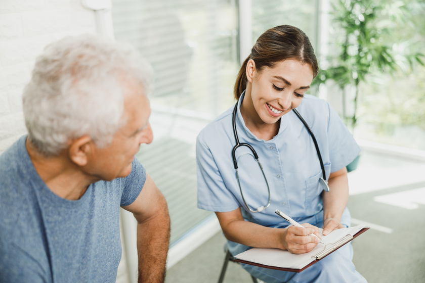 Caring Nurse Showing Medical Record To Senior Man At Medical Clinic What Makes An Active Lifestyle In An Independent Living Home In Broken Arrow, OK Perfect For Veterans?
