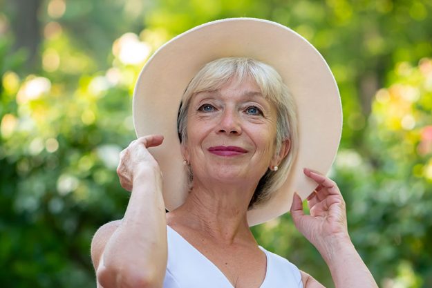 Happy elderly beautiful woman 60-65 years old Happy elderly beautiful woman 60-65 years old